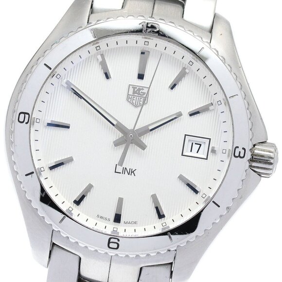 TAG HEUER Link WAT1111 Date Silver Dial Quartz Men's Watch_881005 - Picture 1 of 6